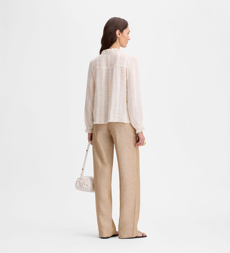 Romantic textured blouse