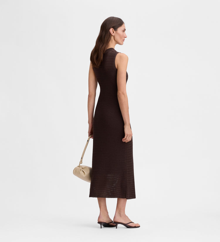 Vestido midi punto