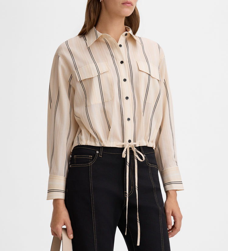 Camisa crop rayas