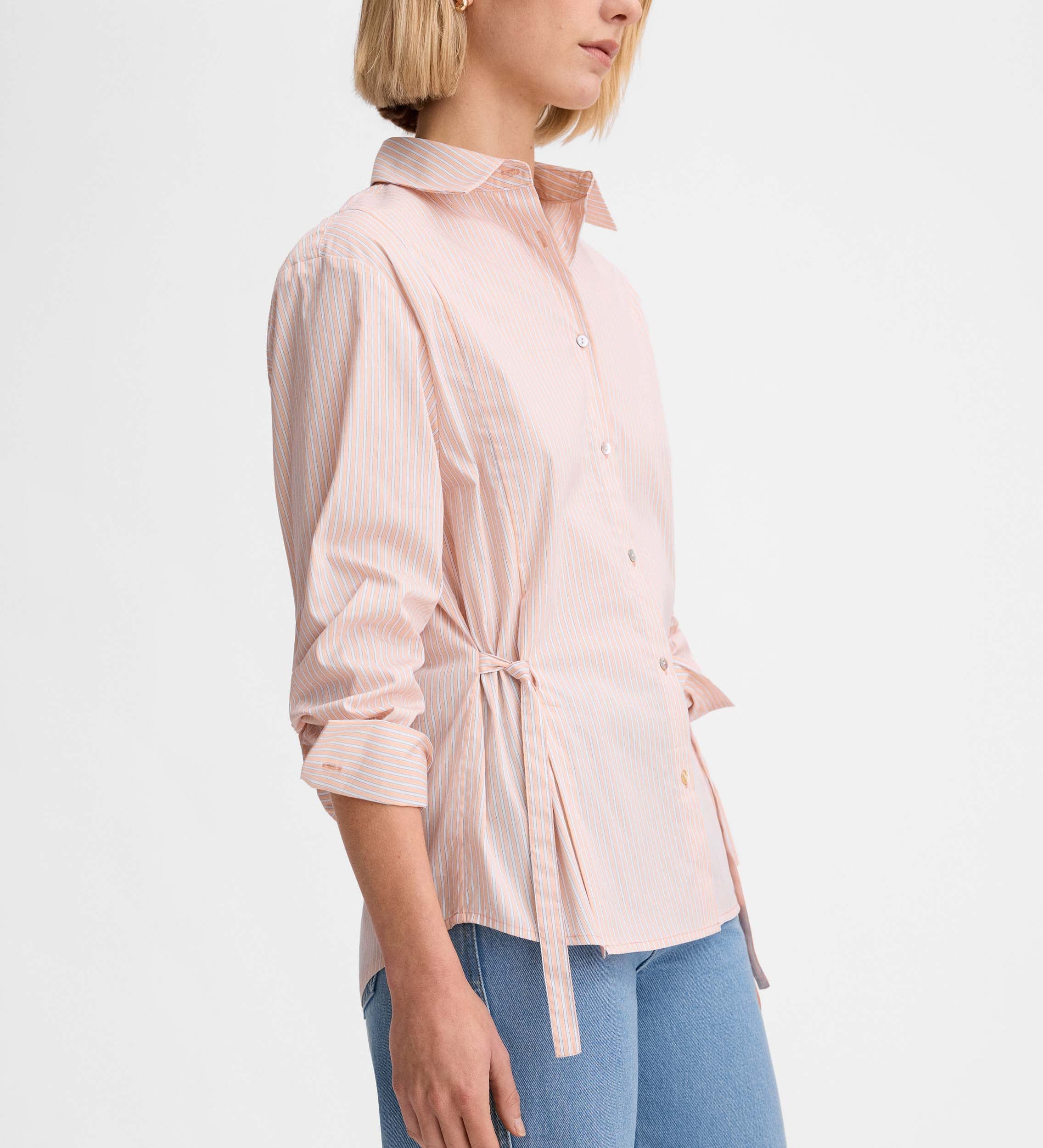 Camisa rayas con ceñidor