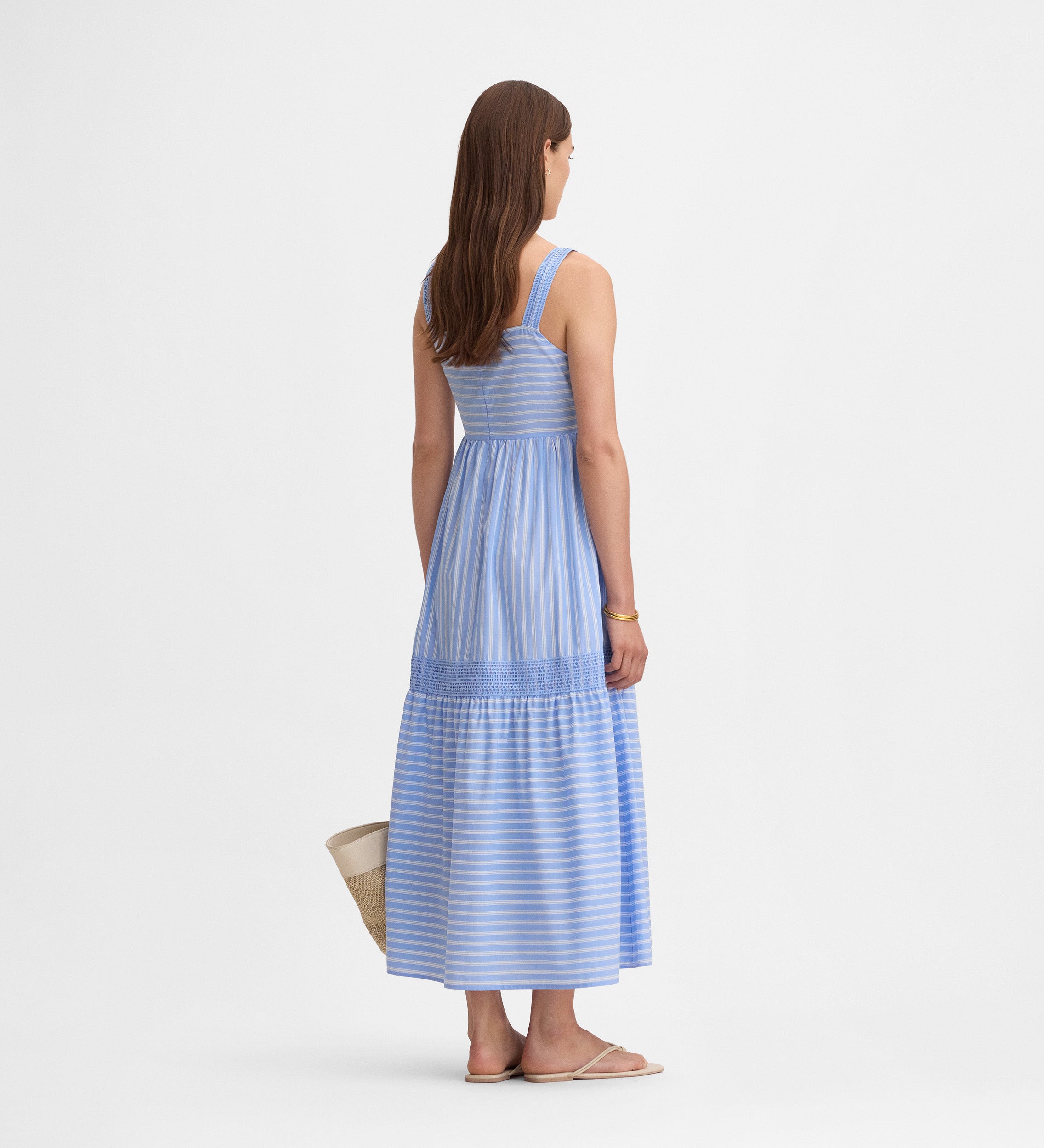 Vestido tirantes rayas