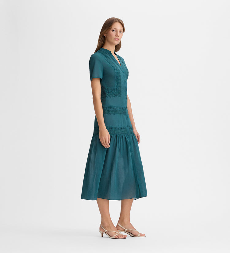 Vestido midi puntillas