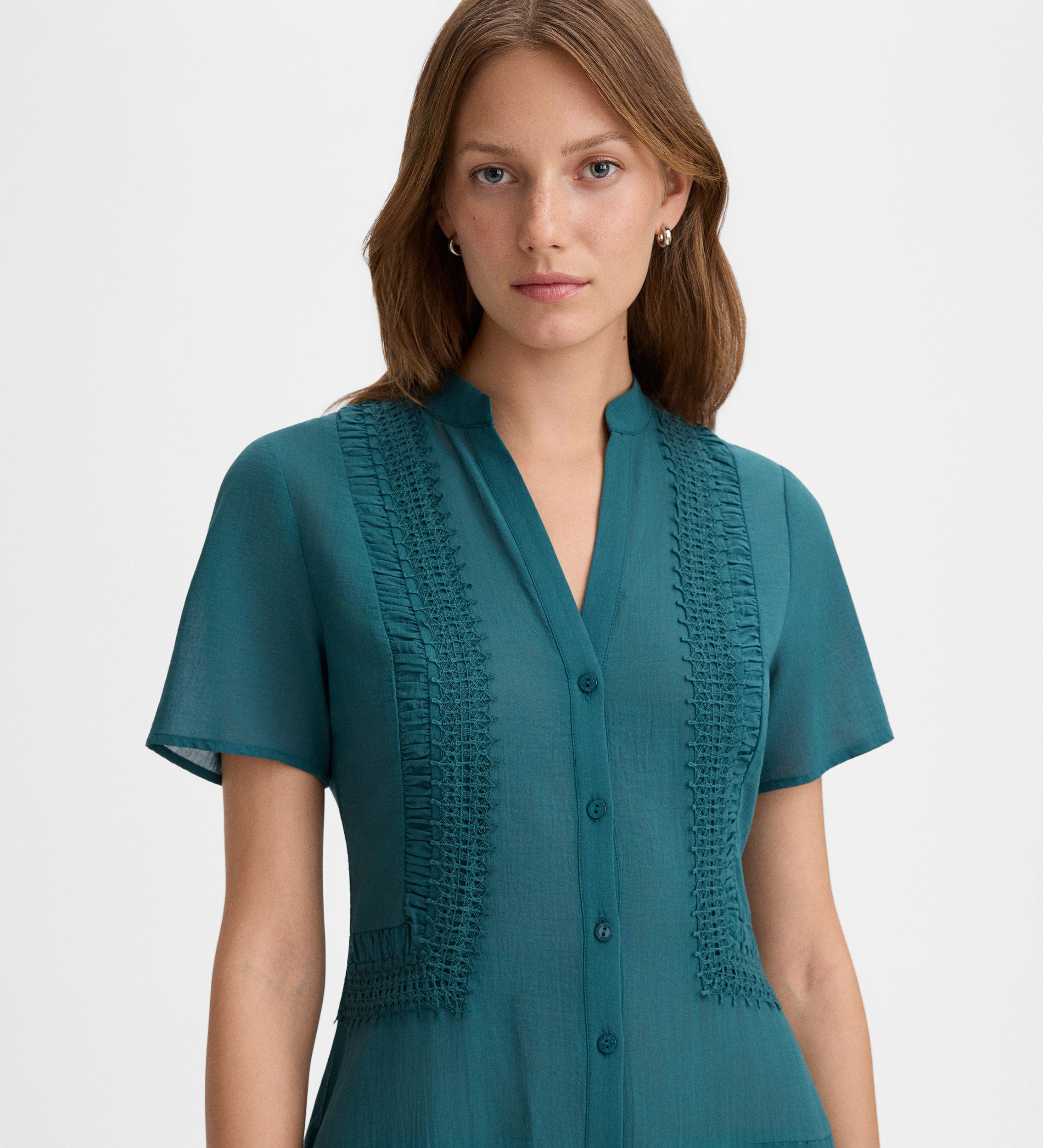 Vestido midi puntillas