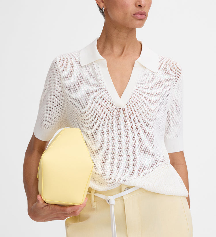 Polo knit top
