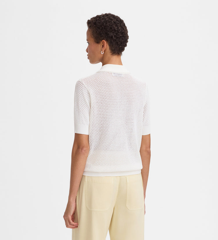 Polo knit top