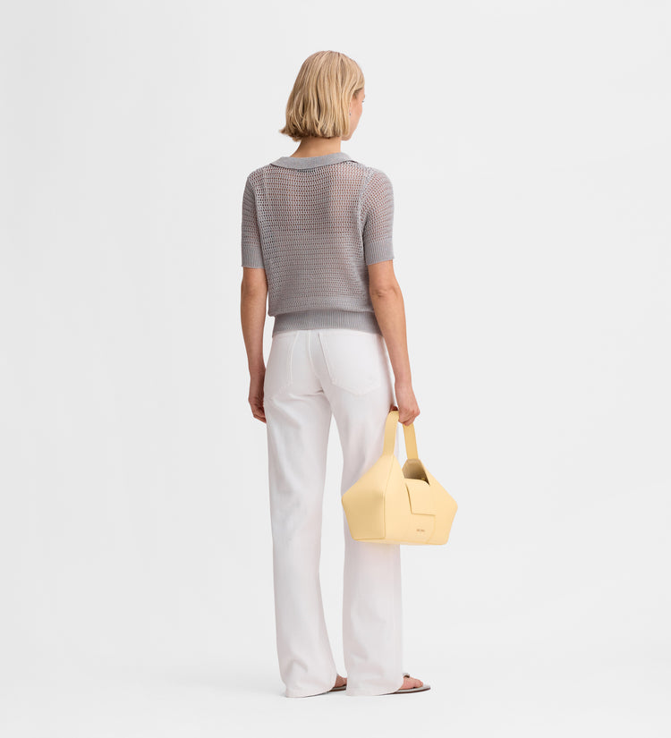 Polo knit top