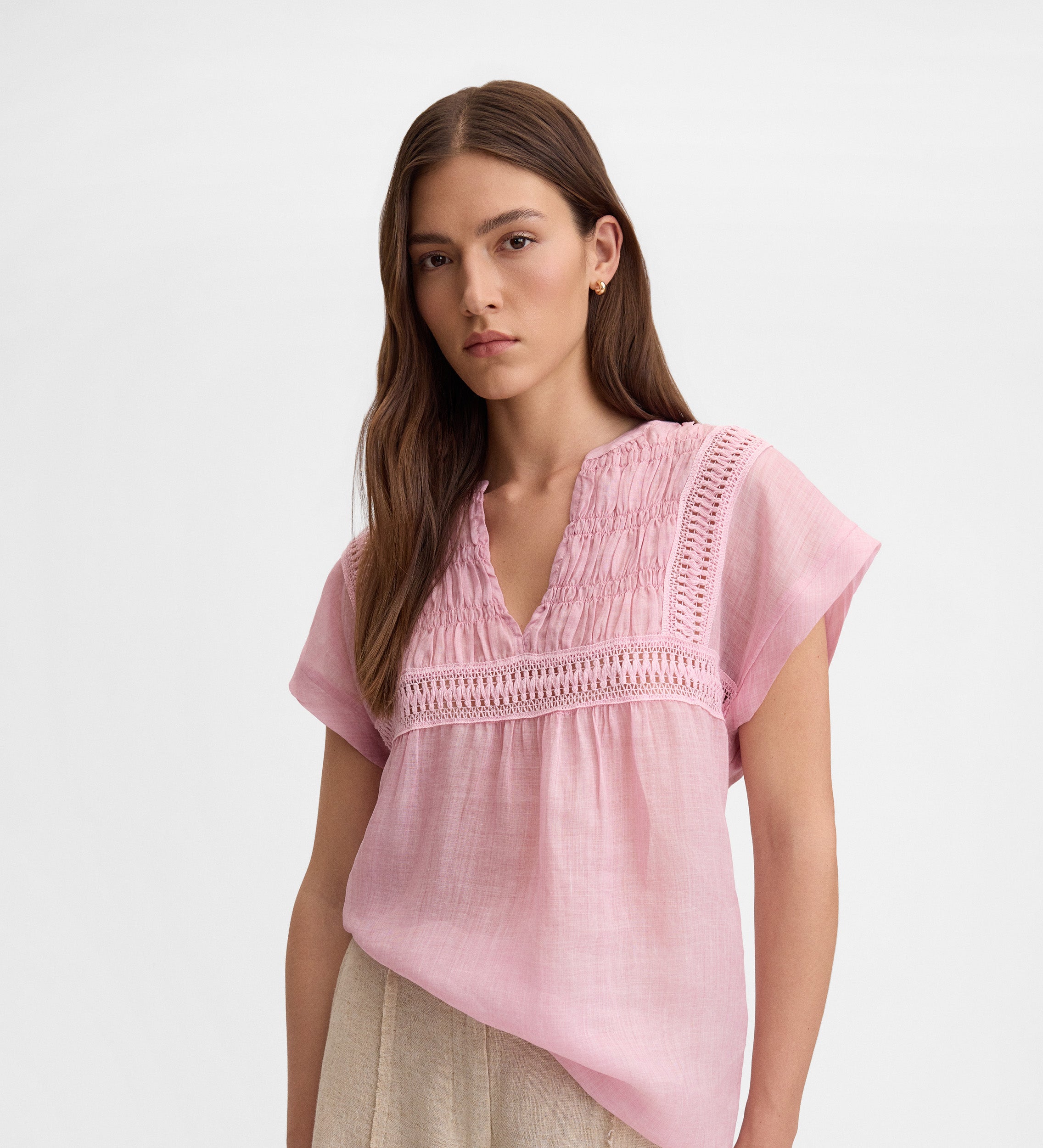 Blusón holgado fruncidos