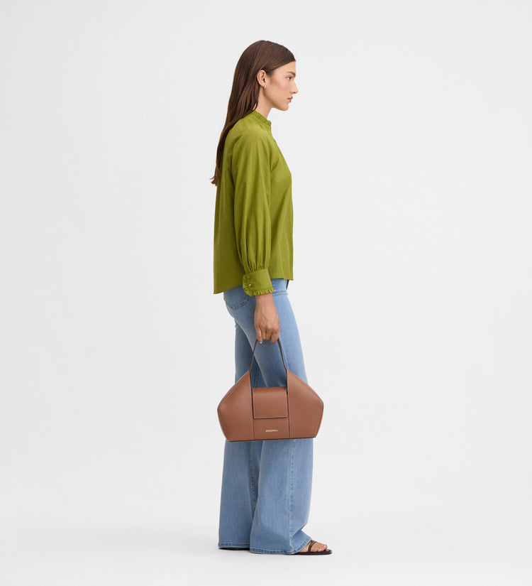 Blusa algodón volante