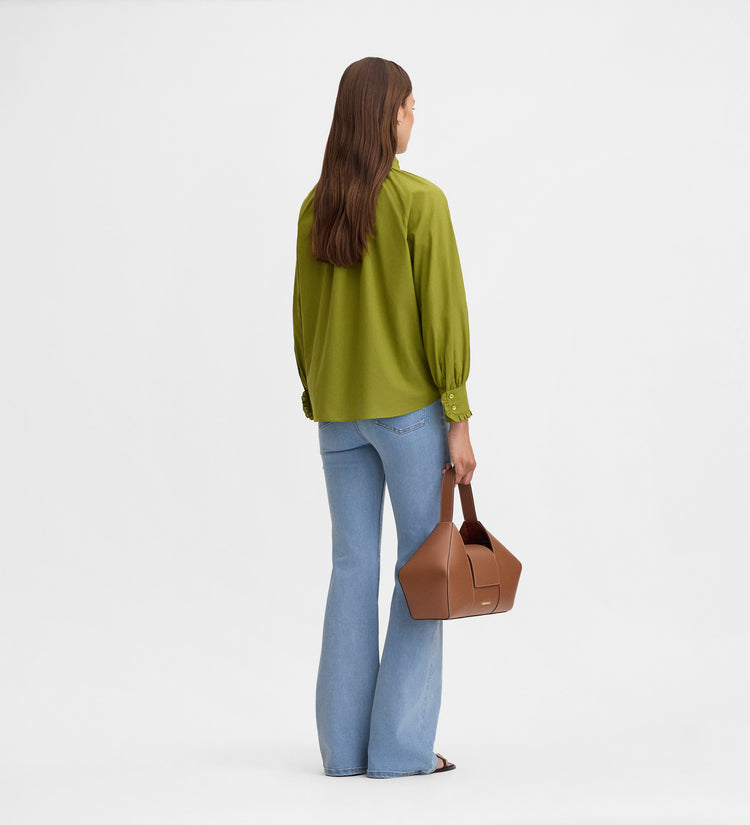 Blusa algodón volante