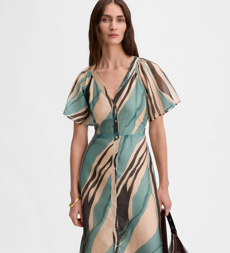 Printed a-line dress