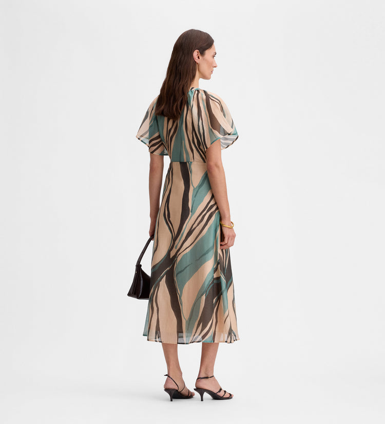 Printed a-line dress
