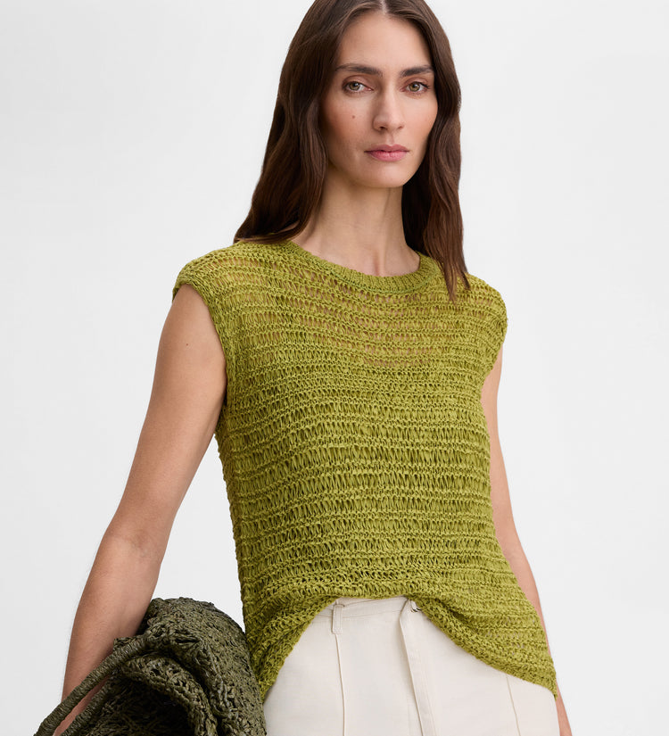 Top maille avec fronces