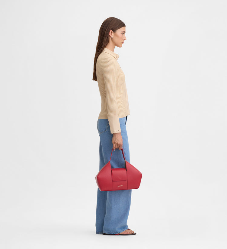 Gilet court bi-matière