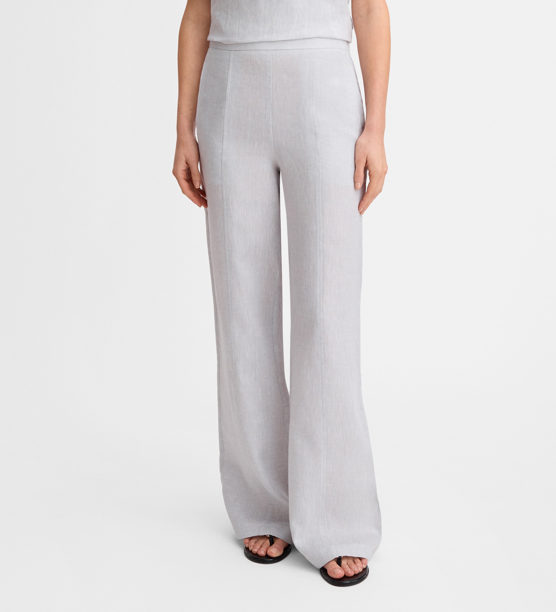 Pantalón ancho lino