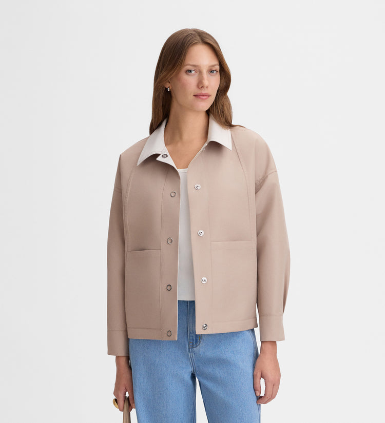 Parka courte réversible