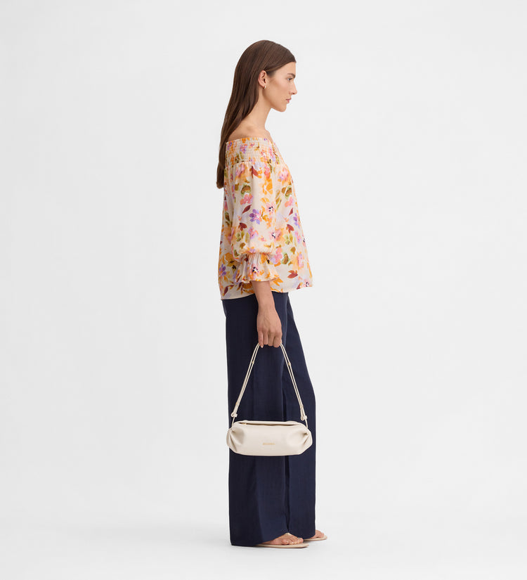 Blusa fluida estampada