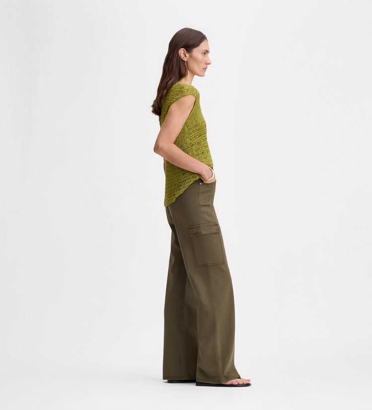 Pantalon cargo en jean