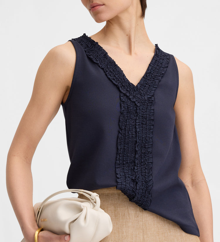 Top bordado textil