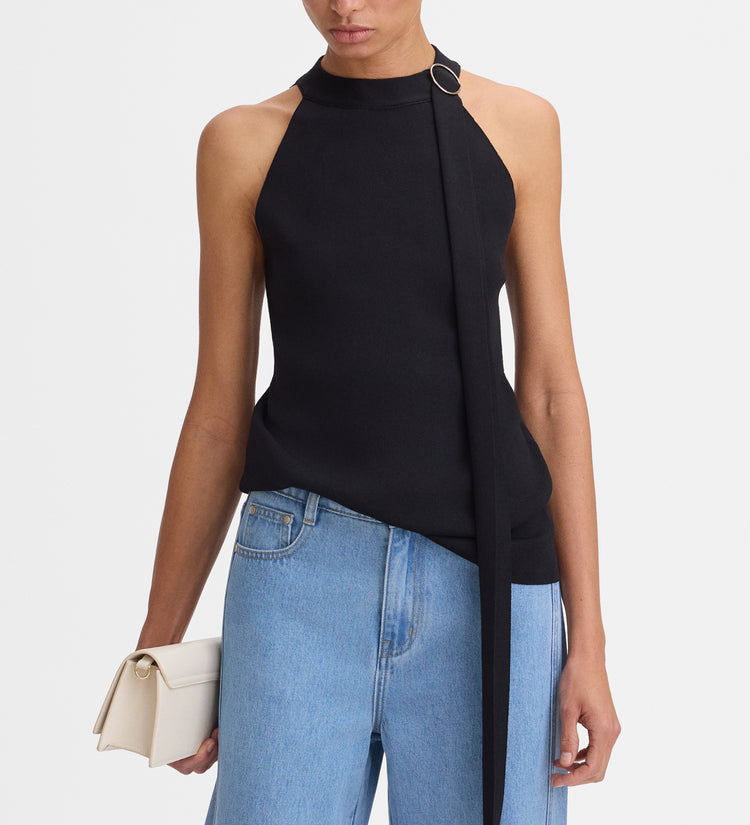Top punto halter hebilla