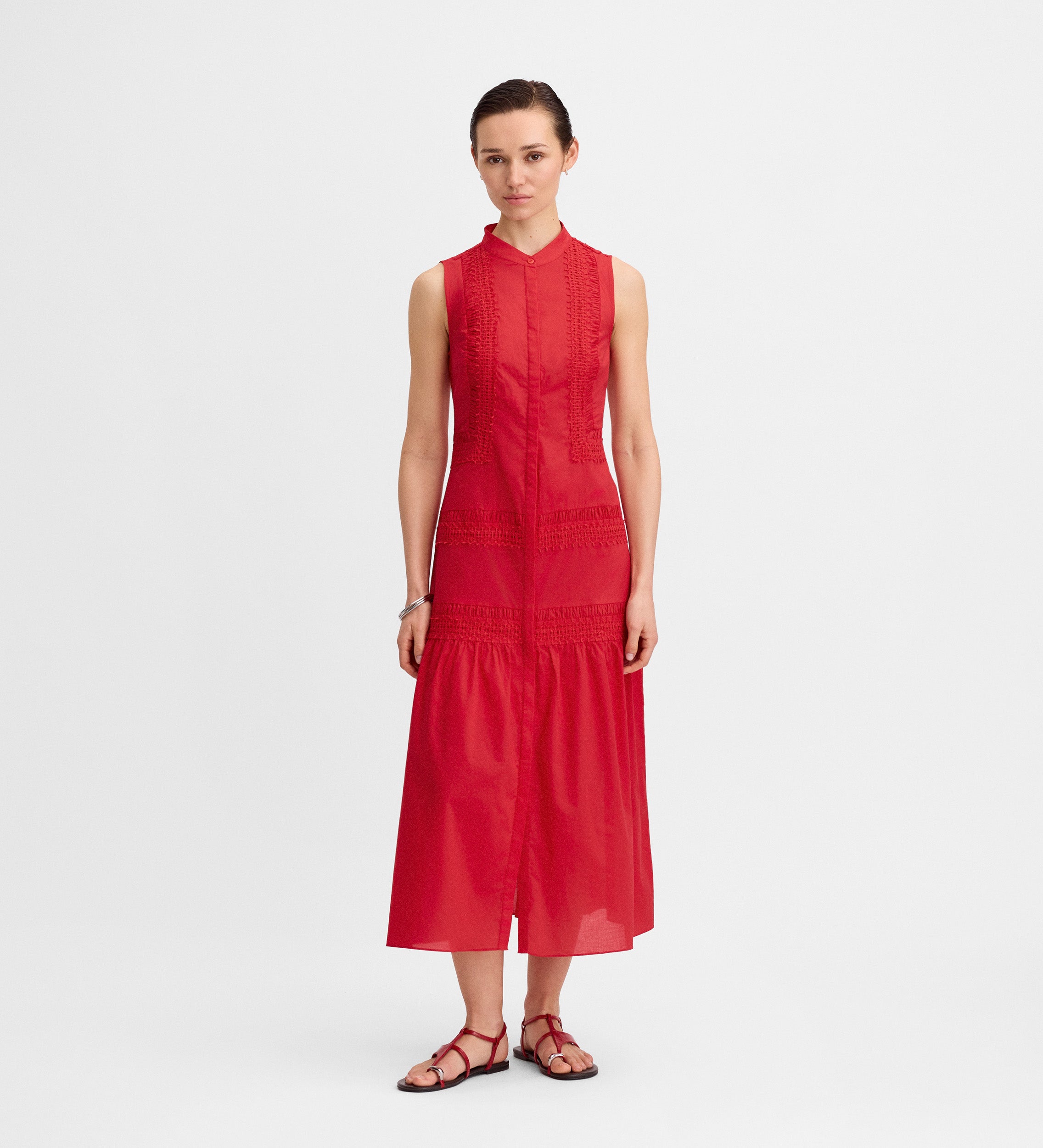 Vestido midi puntillas