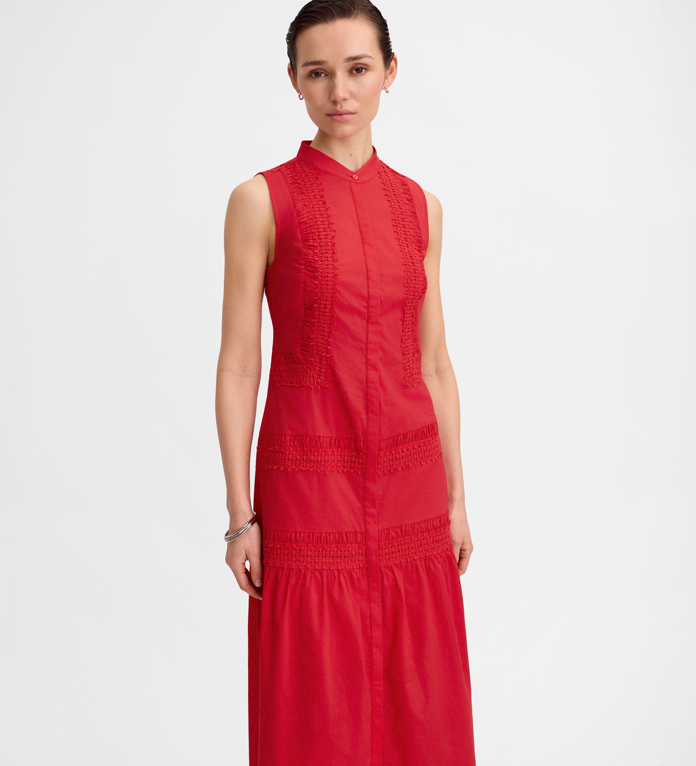 Vestido midi puntillas