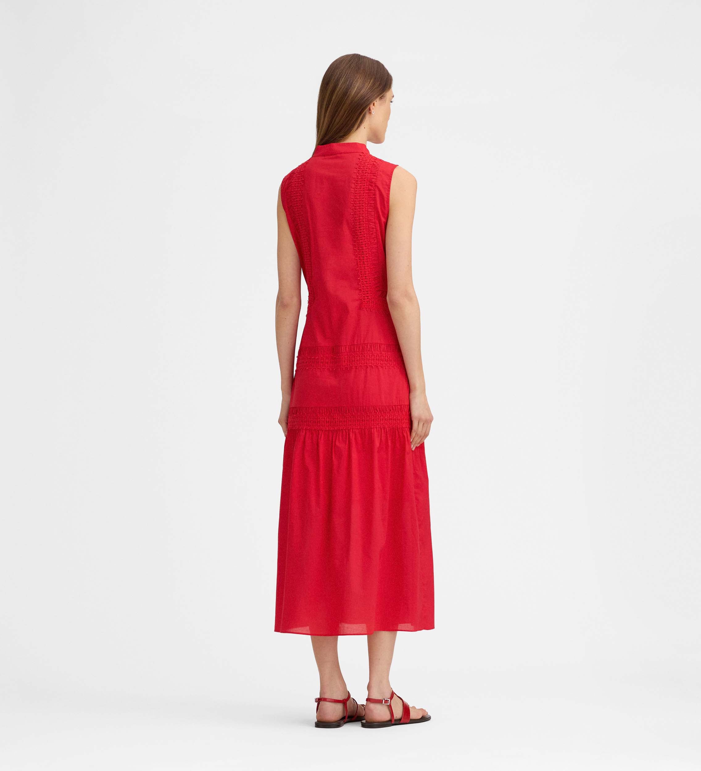 Robe midi en dentelle