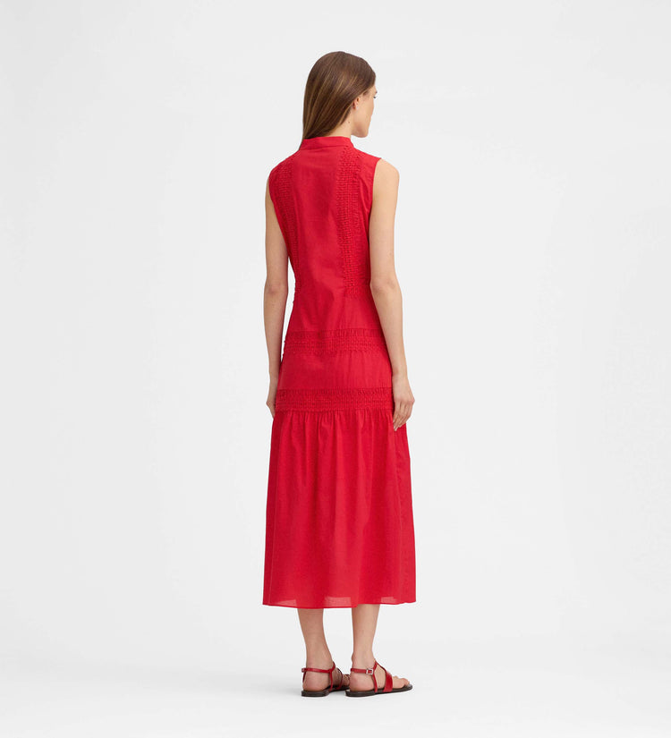 Vestido midi puntillas
