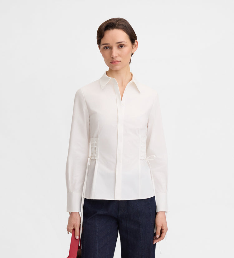 Camisa detalle corsetero