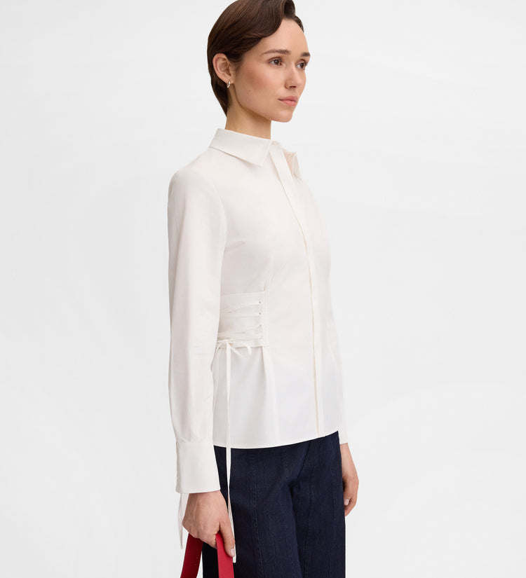 Camisa detalle corsetero
