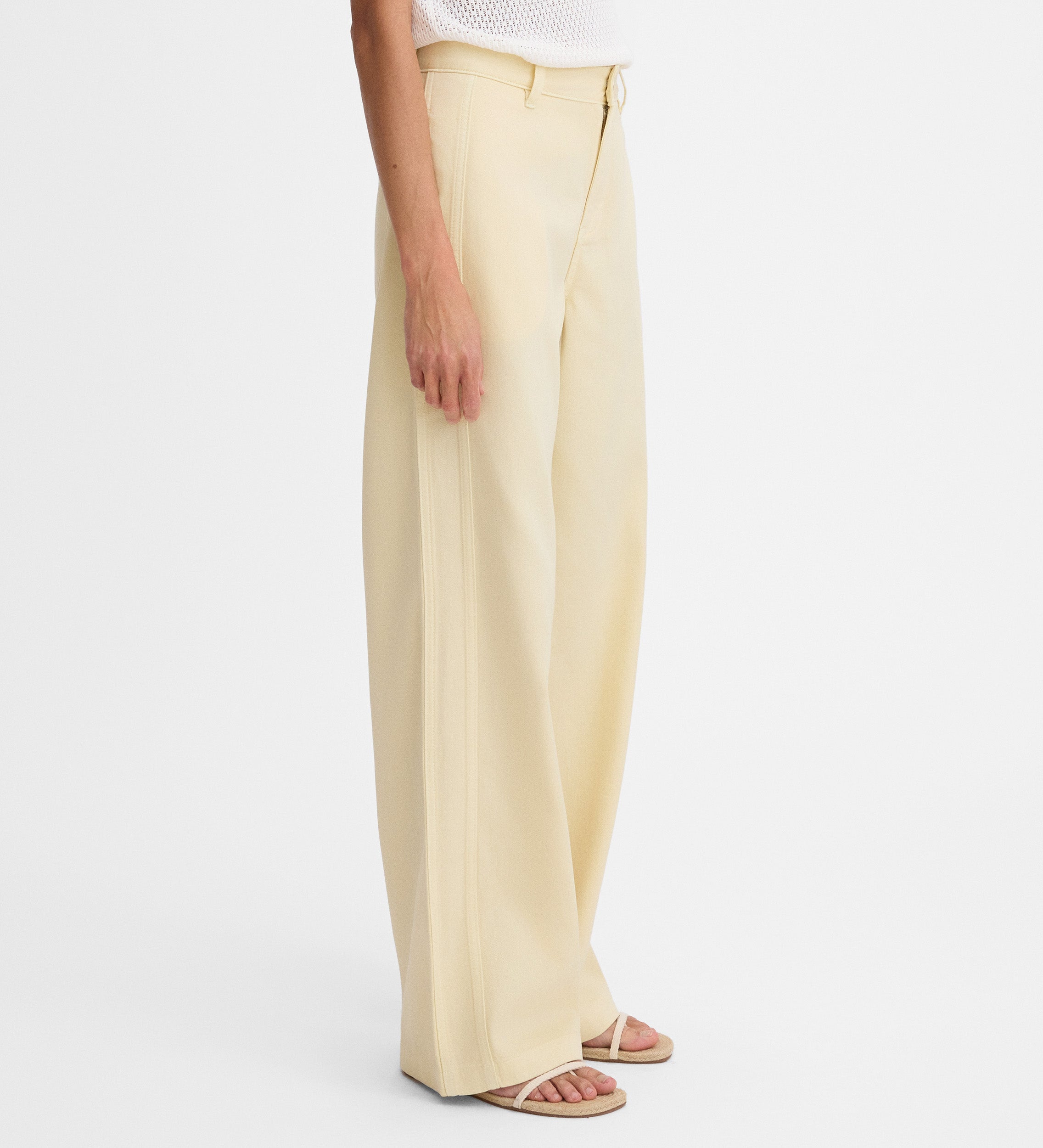 Pantalón recto ancho