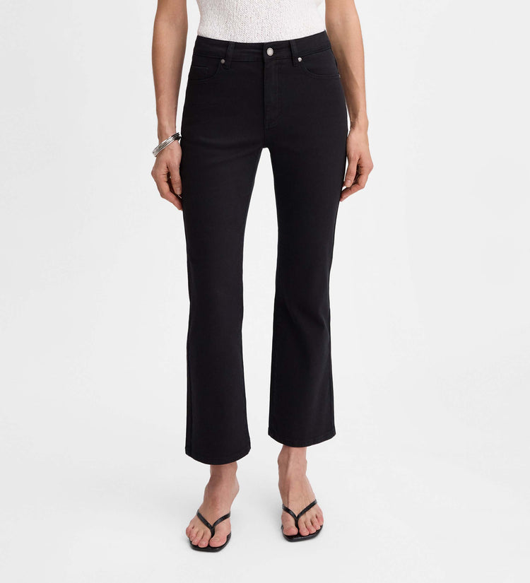 Flared cropped pants