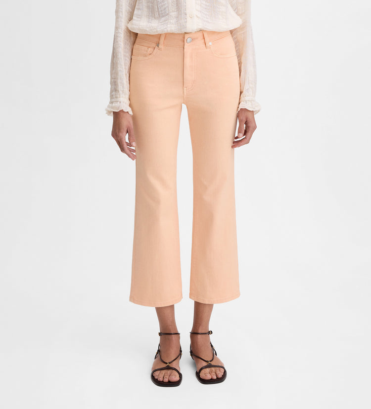 Pantalón crop acampanado
