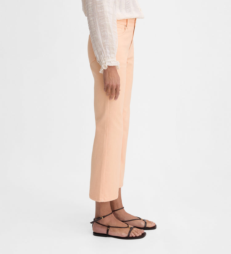 Pantalón crop acampanado