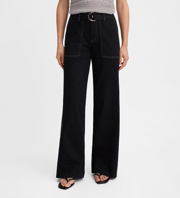 Denim pants stitching