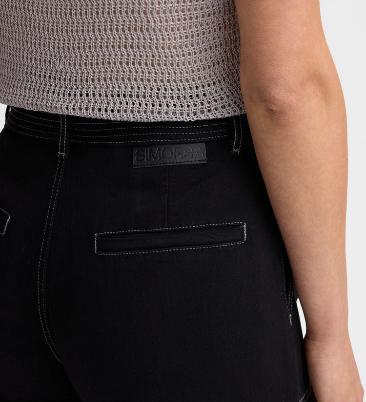 Denim pants stitching