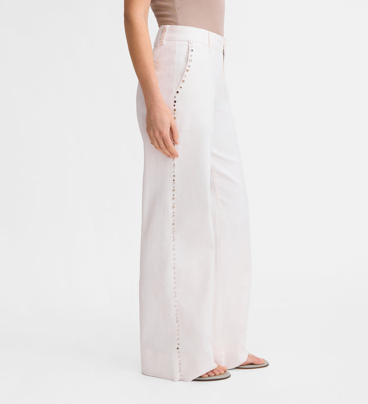 Rivet straight jeans