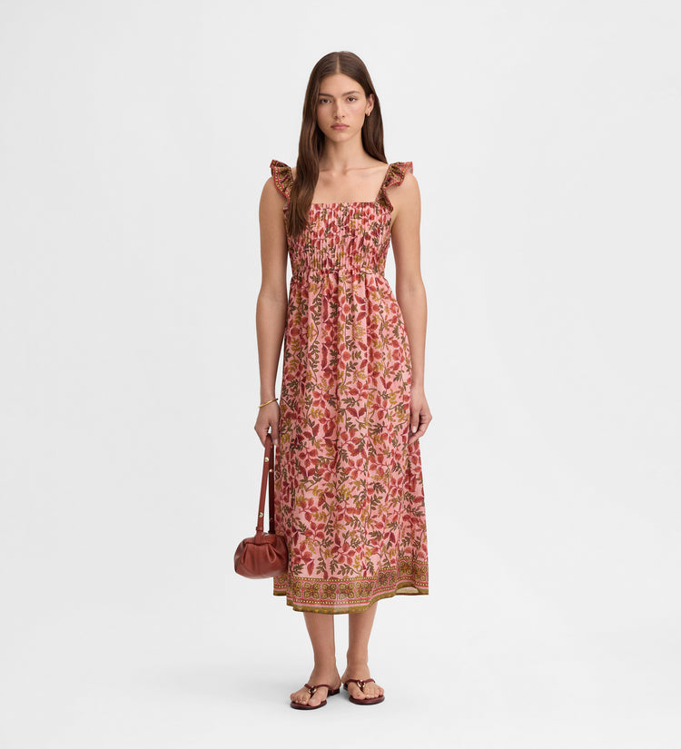 Printed strappy dress