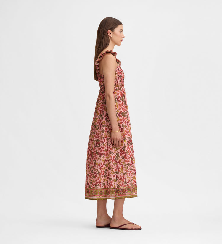 Printed strappy dress