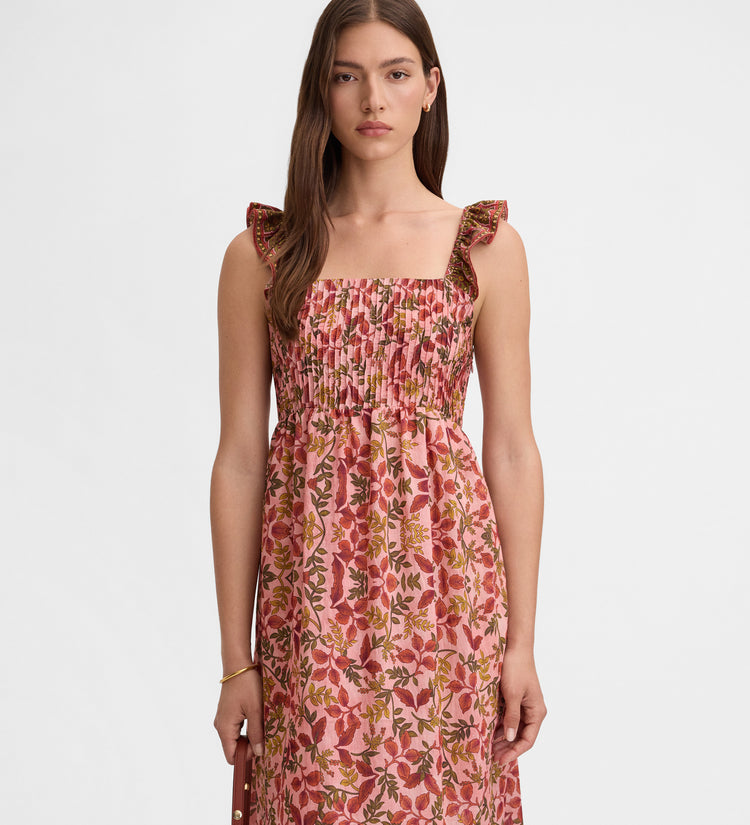 Printed strappy dress