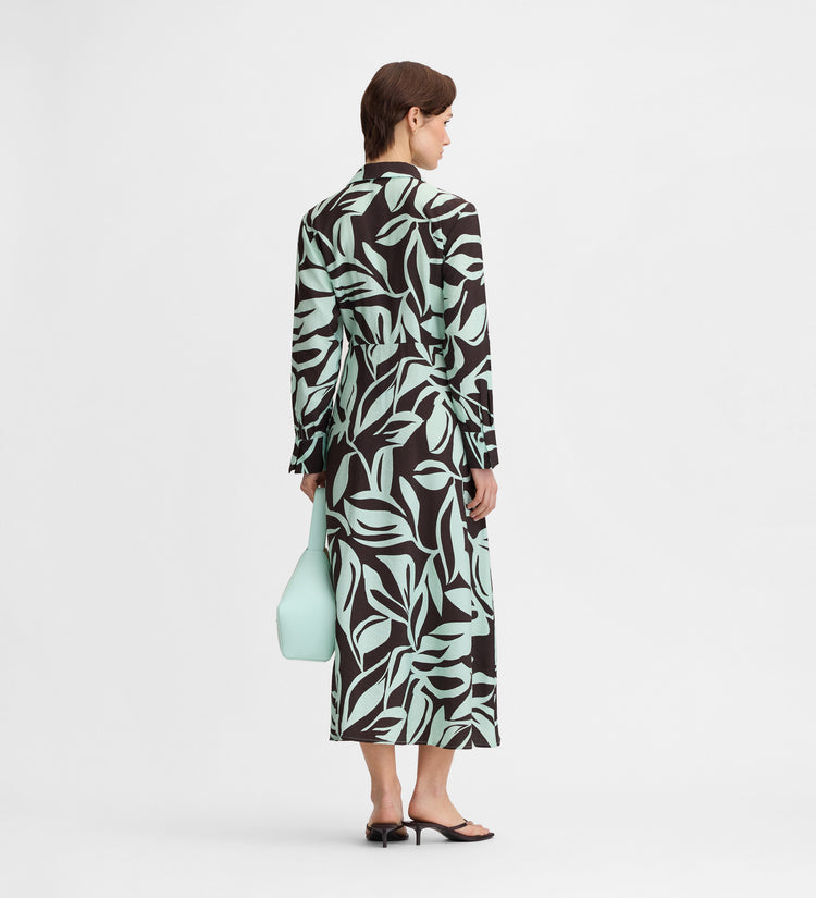 Vestido camisero estampado