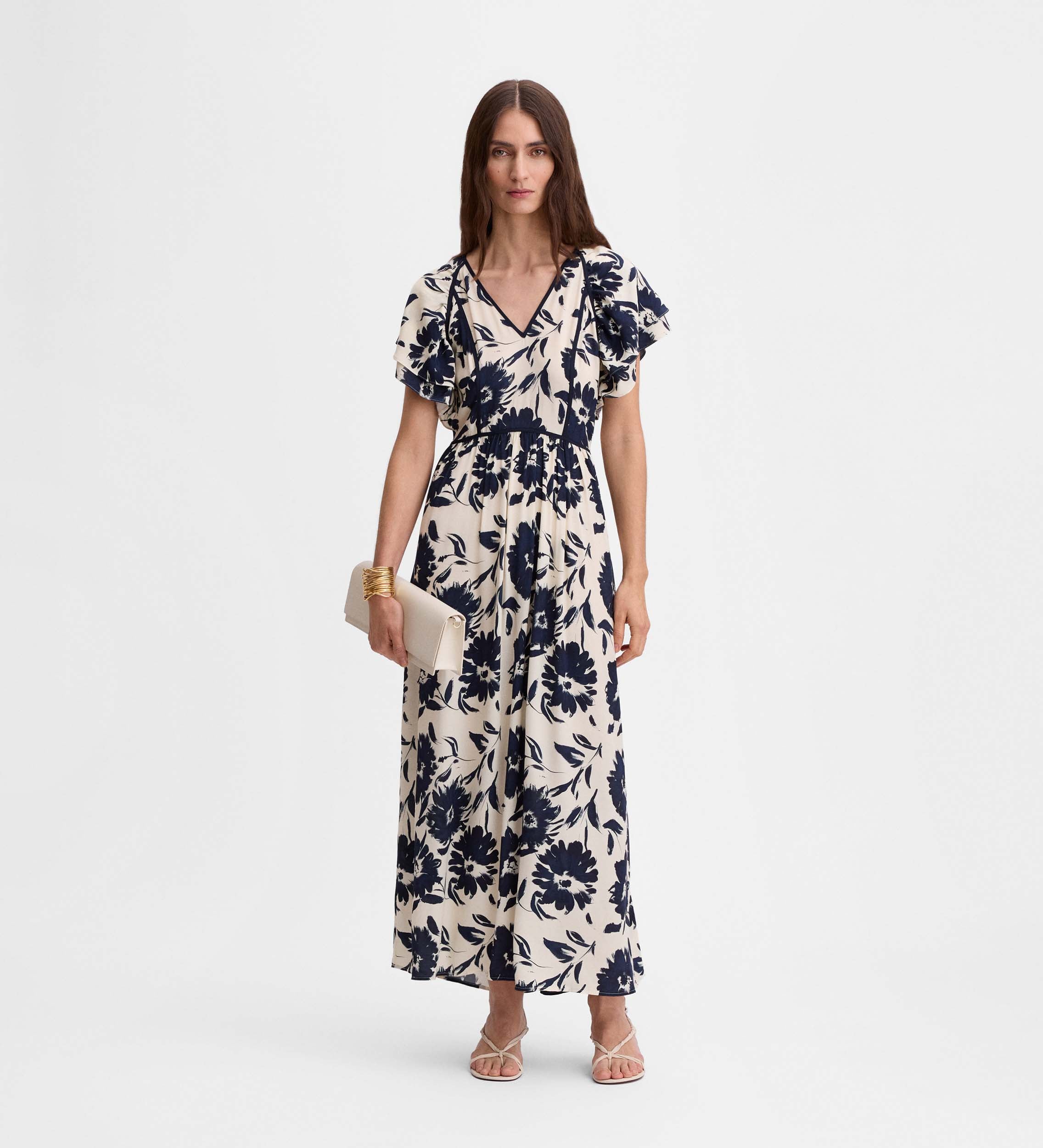 Printed midi dress