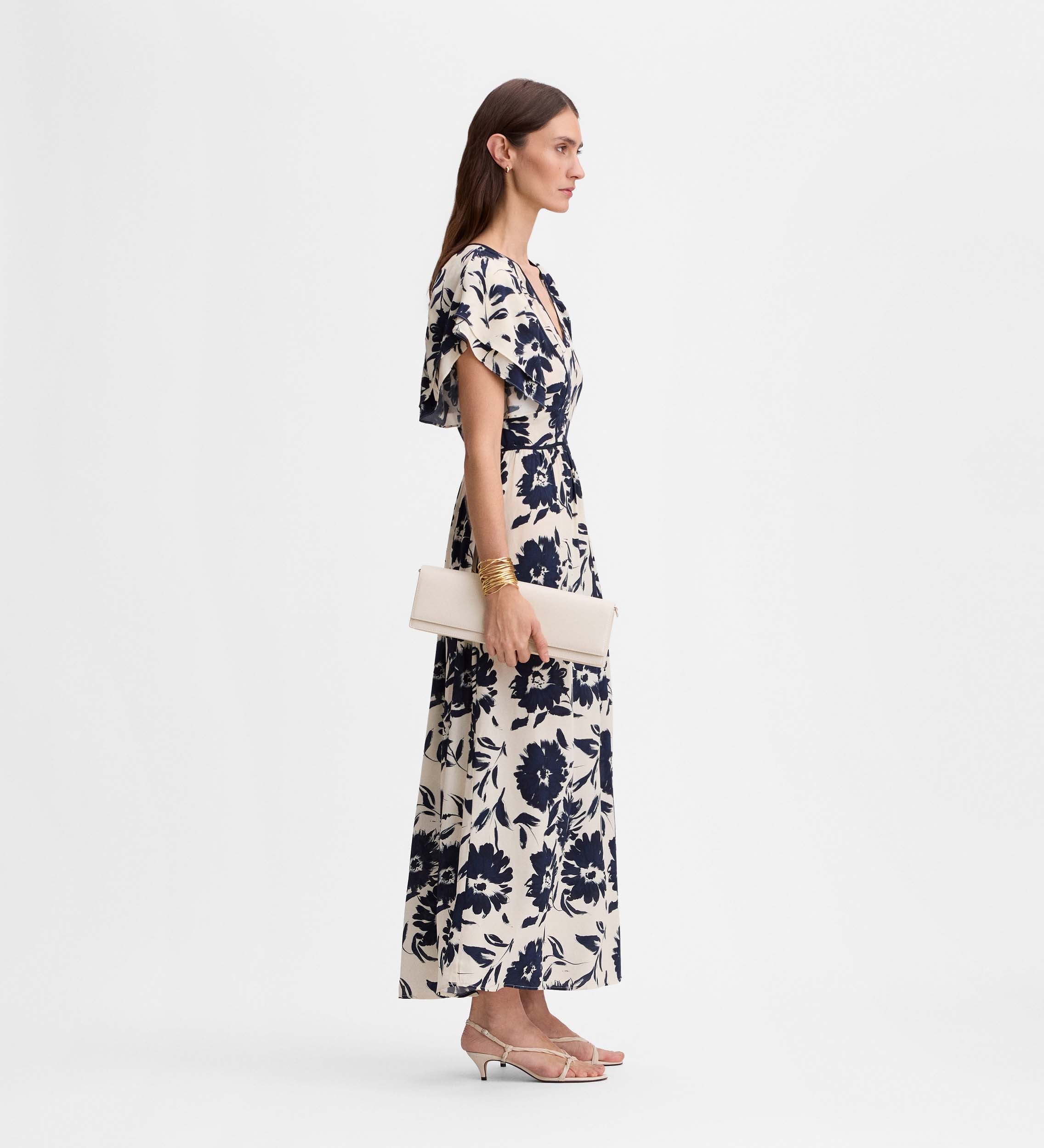 Vestido midi estampado