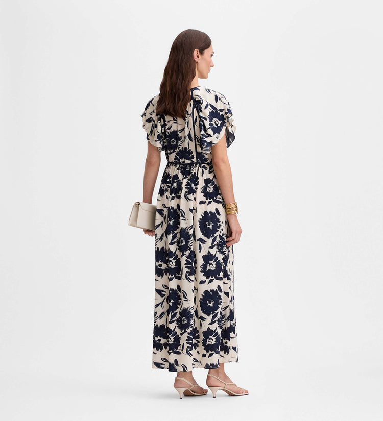Printed midi dress