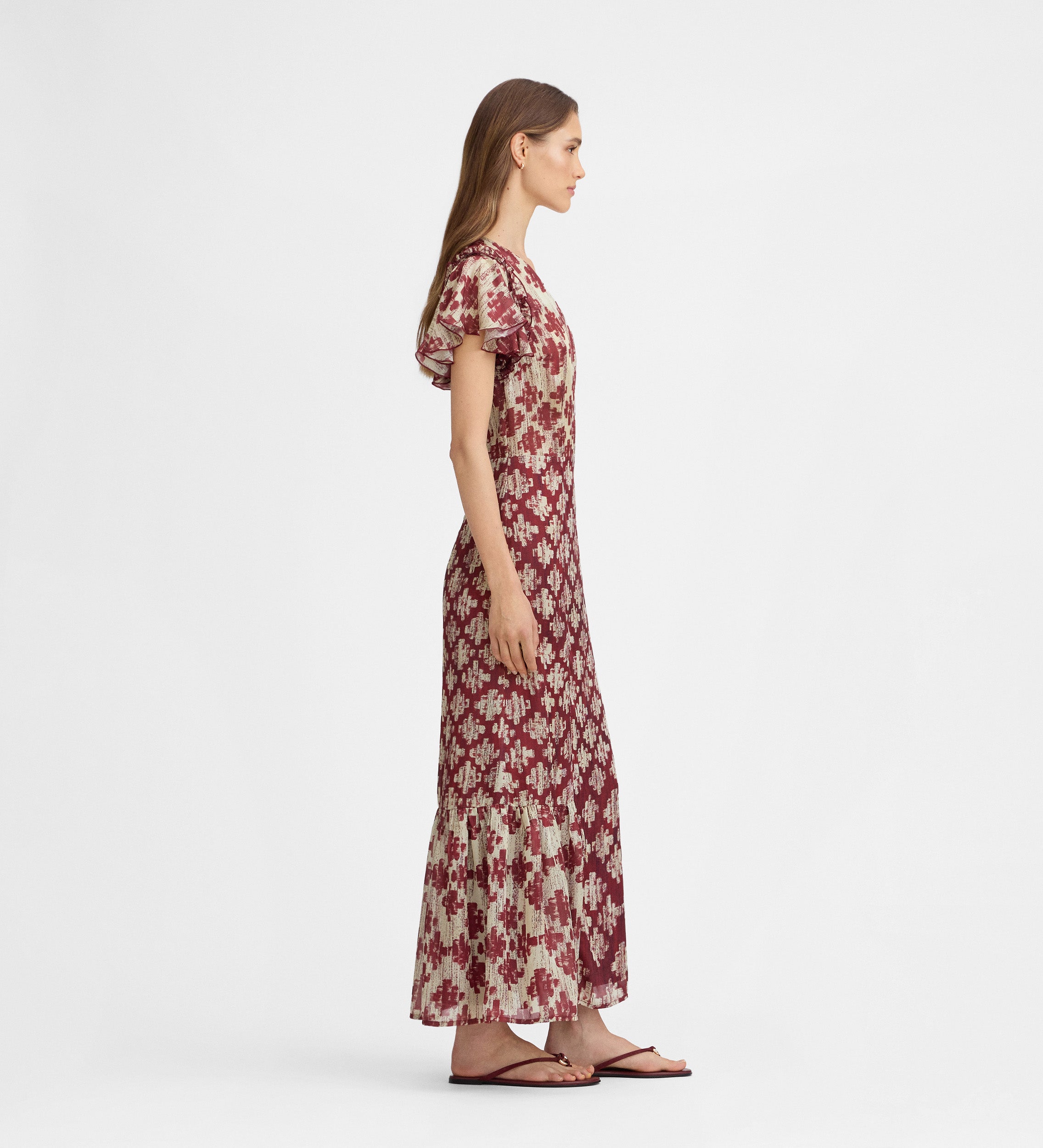 Vestido fluido estampado