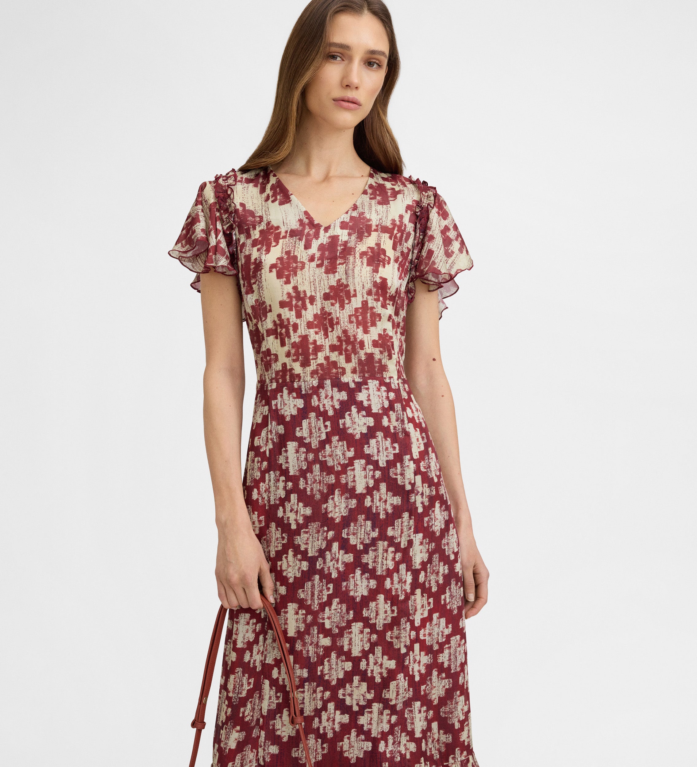 Vestido fluido estampado