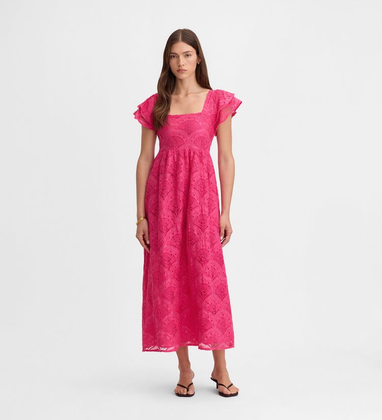 Embroidered long dress