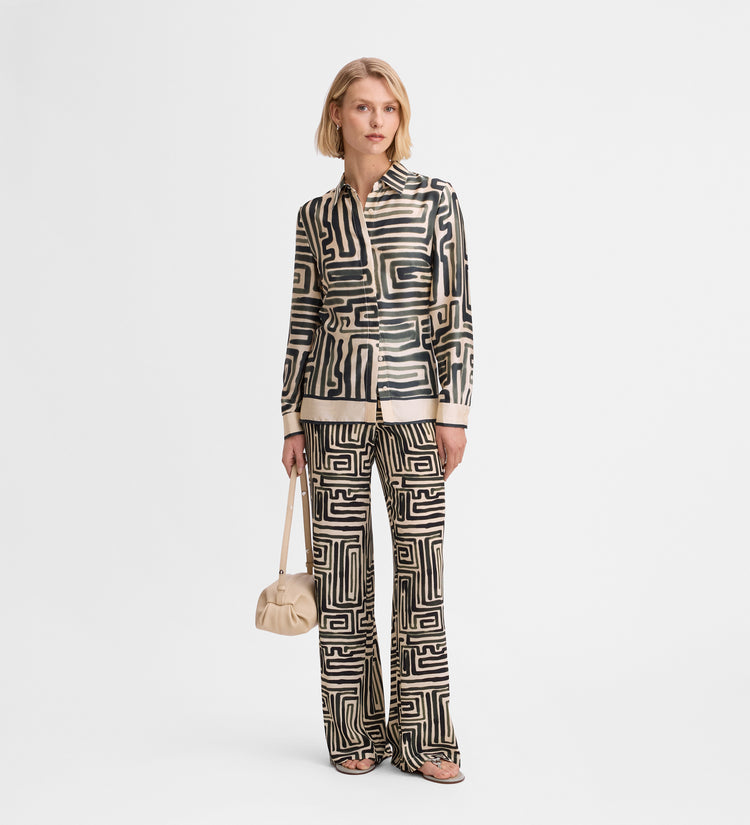 Pantalon imprimé fluide