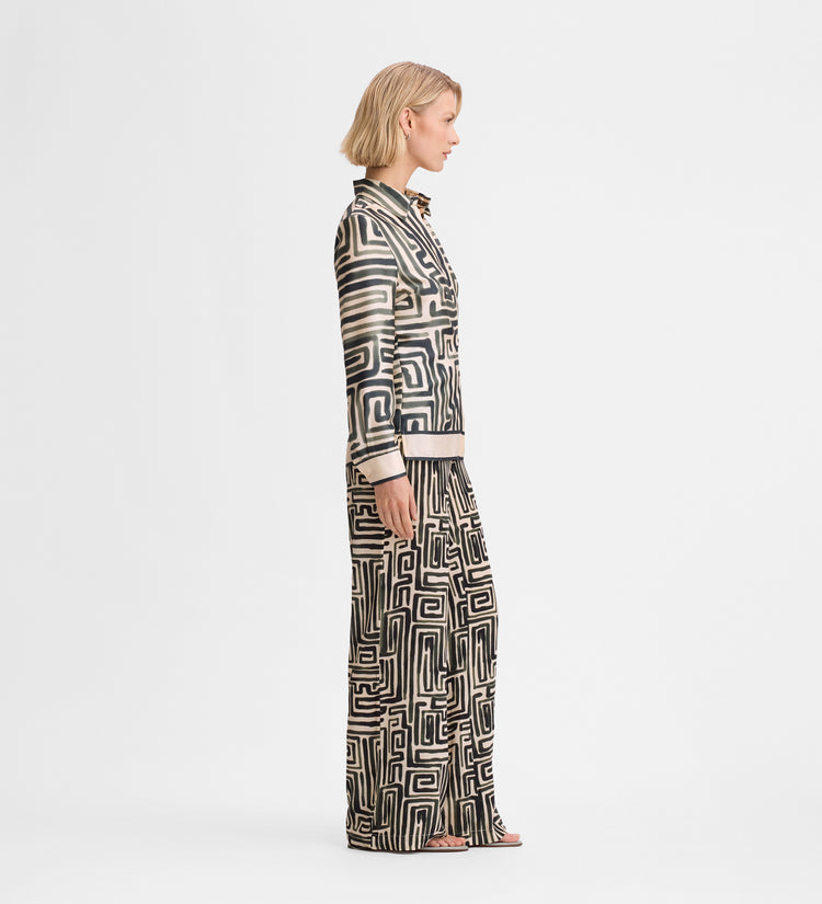 Pantalon imprimé fluide
