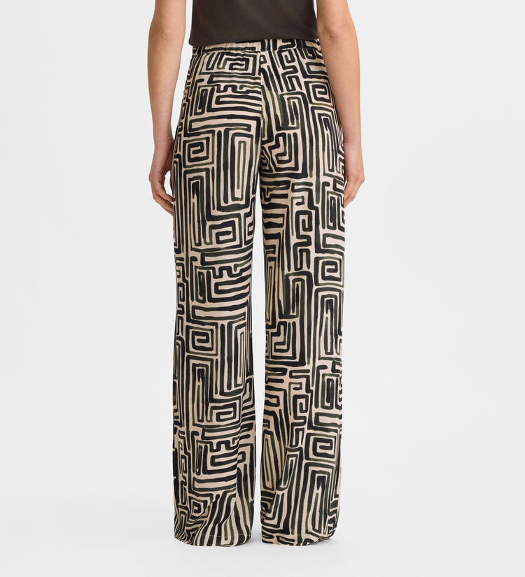 Pantalon imprimé fluide