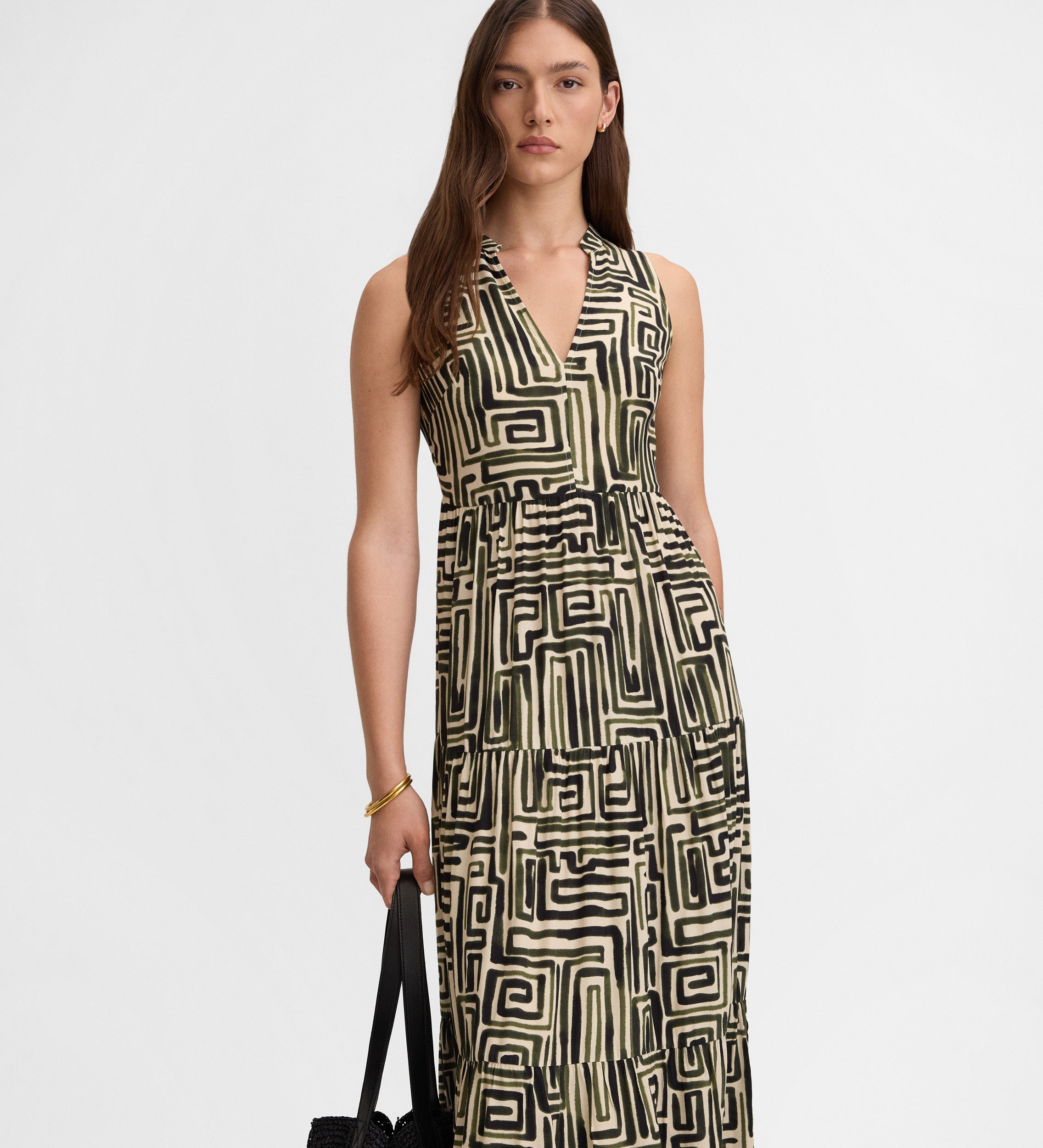 Vestido fluido estampado